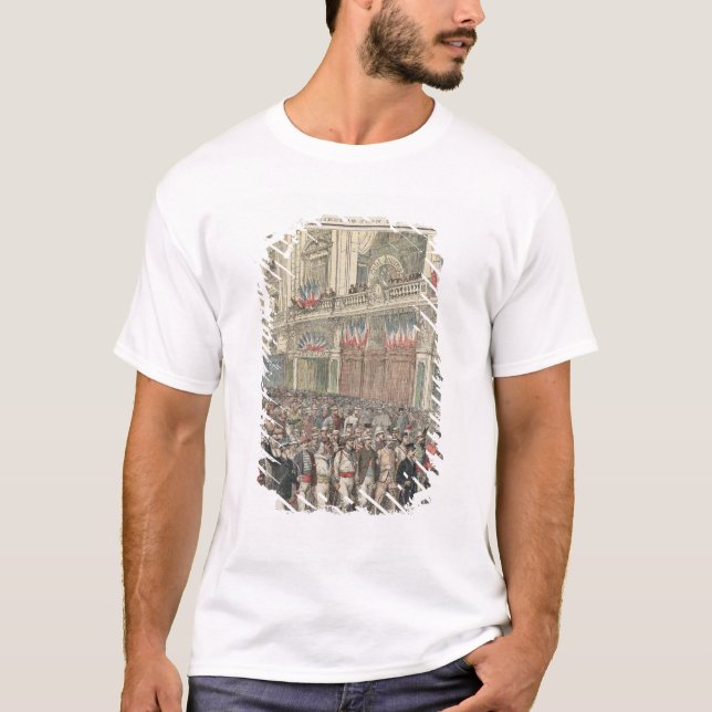 T-shirt Le début de l'épreuve sur route (Devant)
