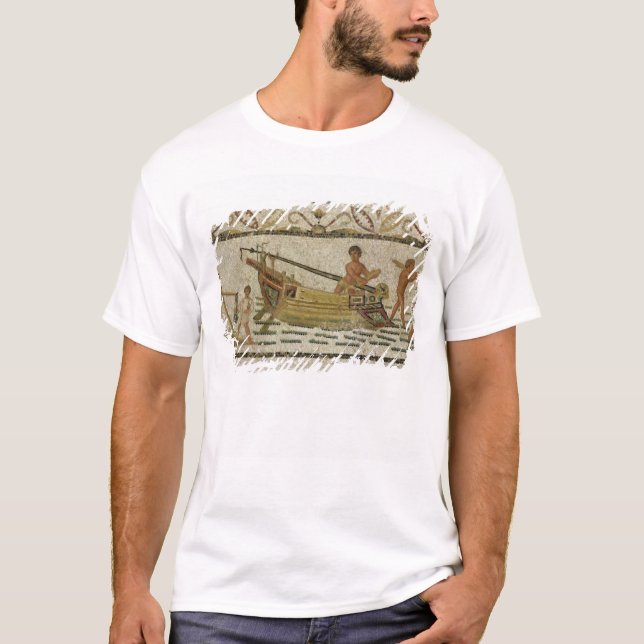 T-shirt Le déchargement d'un bateau (Devant)