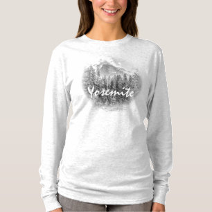 T-shirt Le demi-dôme de Yosemite en hiver avec Yosemite Te