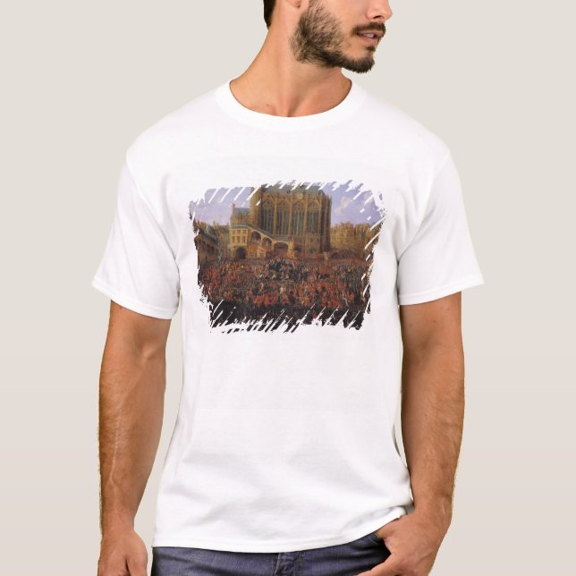 T-shirt Le départ de Louis XV à (Devant)