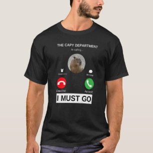 T-shirt Le département de Capybara appelle Capy Pulls Up
