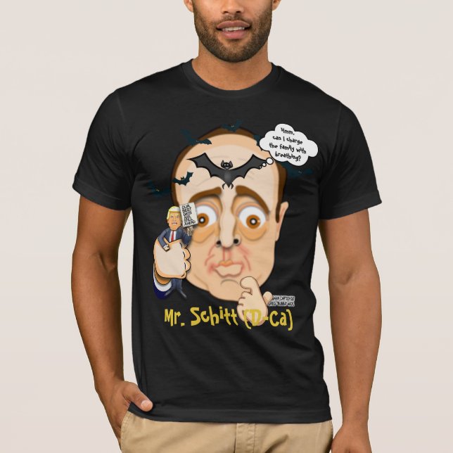 T-shirt Le député Adam Schiff - Toon Tee de Bubba (Devant)