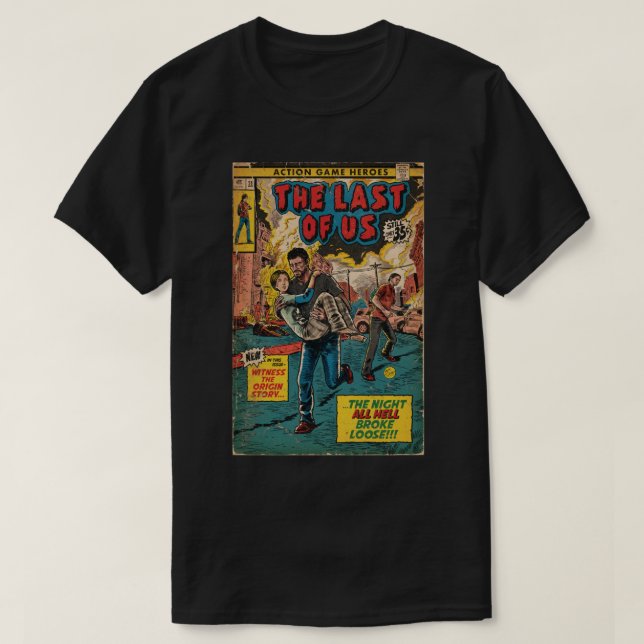 T-shirt Le Dernier de Us Intro couverture de bande dessiné (Design devant)