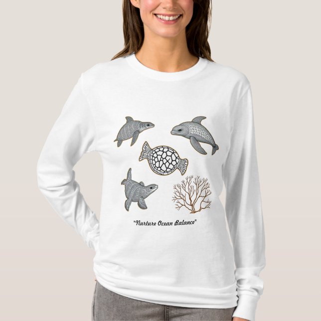 T-shirt "Le Dernier souffle de l'océan" (Devant)
