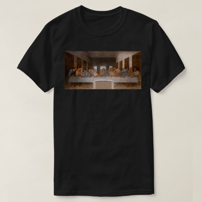 T-shirt Le Dernier Tableau Du Souper De Leonardo (Design devant)