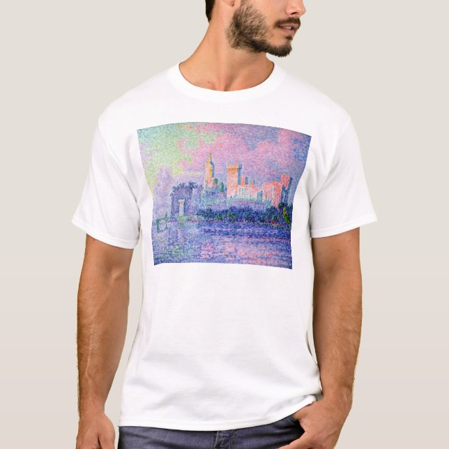 T-shirt Le DES Papes, Avignon, 1900 de château (Devant)