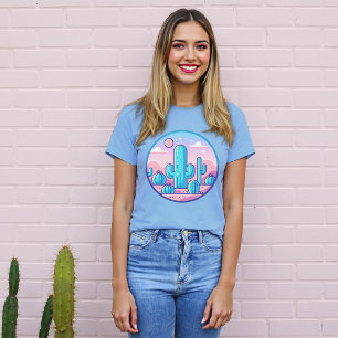 T-shirt Le désert du Pastel Cactus Lover
