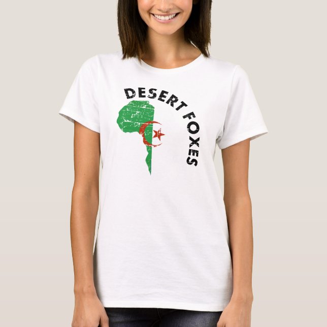 T-shirt Le désert macule l'Algérie (Devant)