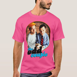 T-shirt Le Design Classique De La Tv De Couple Odd