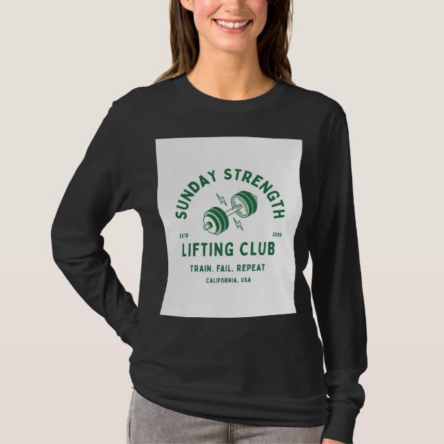 T-shirt Le design du club de levage  (Devant)