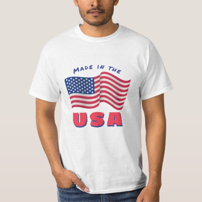 T-shirt Le design du drapeau des États-Unis  (Devant)