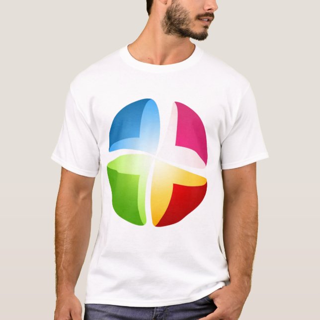 T-shirt Le design rond du ballon (Devant)