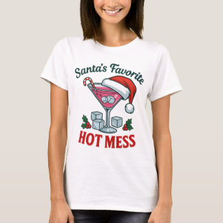 T-shirt Le désordre glamour préféré du Père Noël pour les