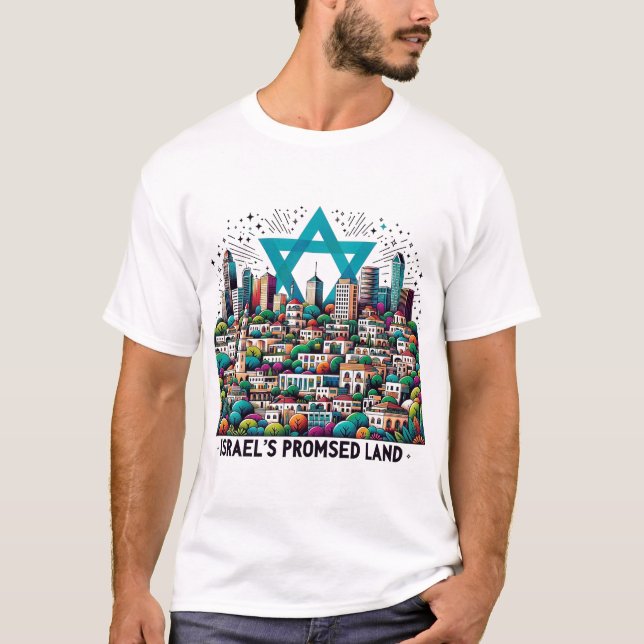 T-shirt Le destin divin d'Israël - La terre promise par Di (Devant)