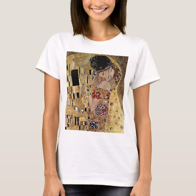 T-shirt Le détail du baiser de Gustav Klimt (vers 1908) (Devant)
