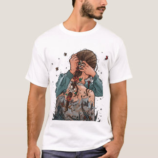 T-shirt Le deuil a des mains douces