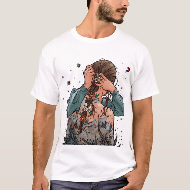 T-shirt Le deuil a des mains douces (Devant)
