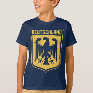 T-shirt Le Deutschland Eagle - manteau des bras allemand