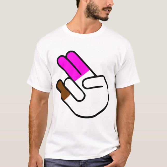 T-shirt Le Deux Chocker dans le rose dans le puant (Devant)