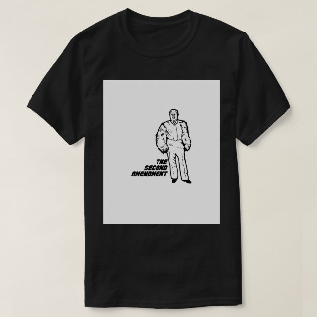 T-shirt Le deuxième amendement Droits sur les armes à feu  (Design devant)