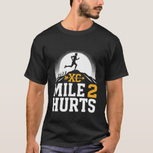 T-shirt Le deuxième mile fait mal Course à pied drôle