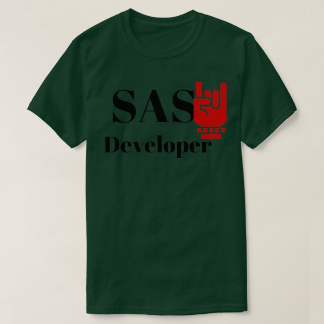 T-shirt Le développeur SAS (Design devant)
