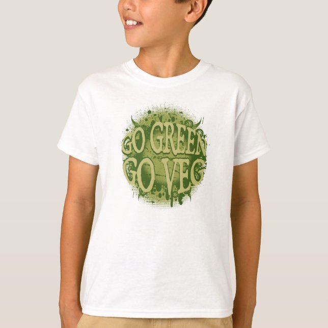 T-shirt Le devenez écolo, vont Veg (Devant)