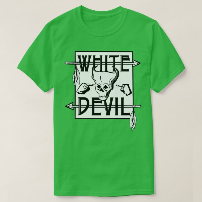 T-shirt Le diable blanc (Design devant)
