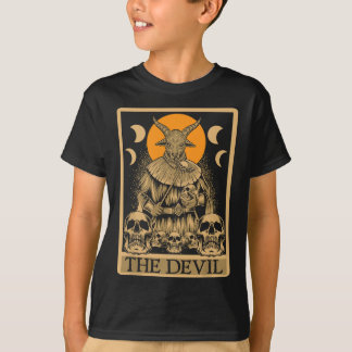 T-shirt Le Diable - Carte Tarot Gothique Lecture Fortune T