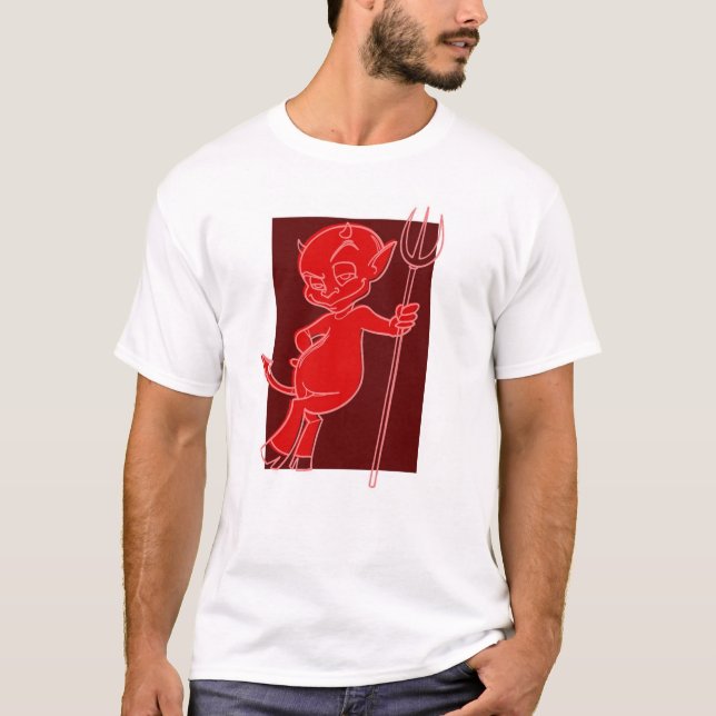 T-shirt Le diable de datation (Devant)