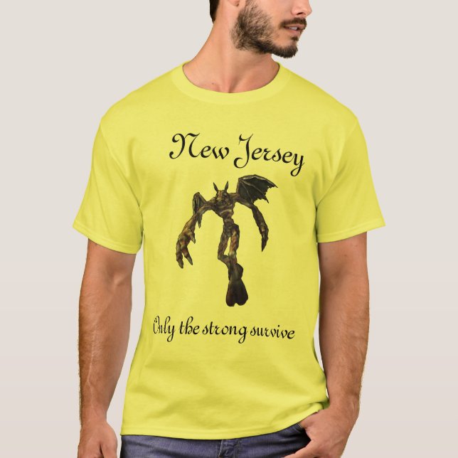 T-shirt Le diable de NJ, New Jersey, seulement le fort (Devant)