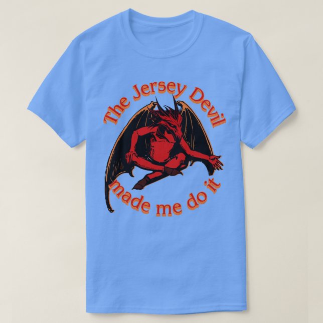 T-shirt Le Diable Du Jersey M'A Fait Le Faire (Design devant)
