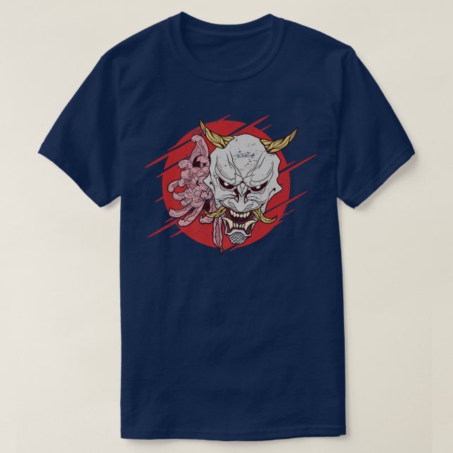 T-shirt Le diable japonais Oni Demon (Design devant)