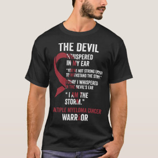 T-shirt Le diable - Le soutien de la sensibilisation au ca