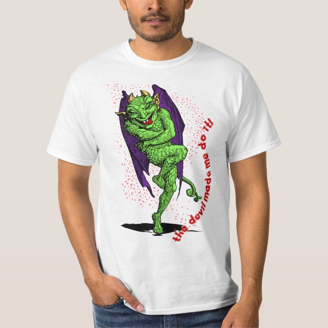 T-shirt Le diable m'a fait faire ça ! (Devant)