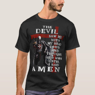 T-shirt Le Diable M'A Vu Avec Ma Tête En Bas Et A Pensé Qu
