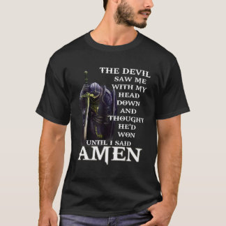 T-shirt Le Diable M'A Vu La Tête Et A Pensé Qu'Il Avait Ga