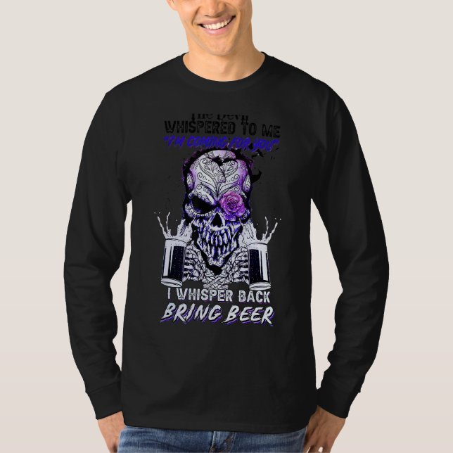 T-shirt Le Diable M'A Whispé Je Whisper Ramener Bee (Devant)