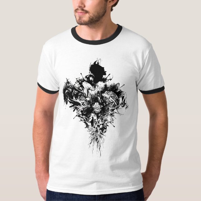 T-shirt Le diable peut s'inquiéter (Devant)