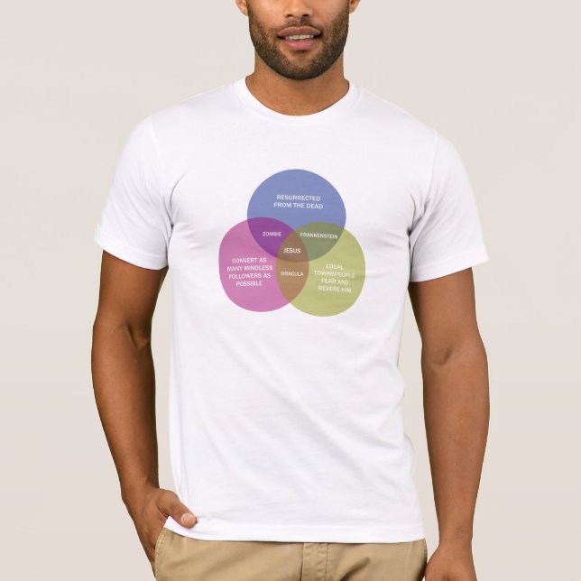 T-shirt Le diagramme impeccable de Venn (Devant)
