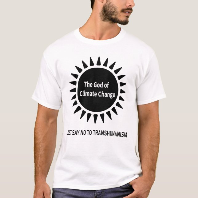 T-shirt Le Dieu du changement climatique (Devant)