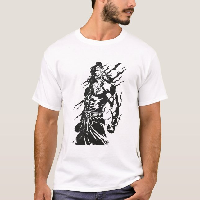 T-shirt Le Dieu grec puissant (Devant)