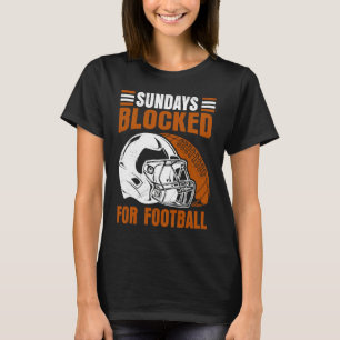 T-shirt Le Dimanche Blocage Pour Football Américain Pour H