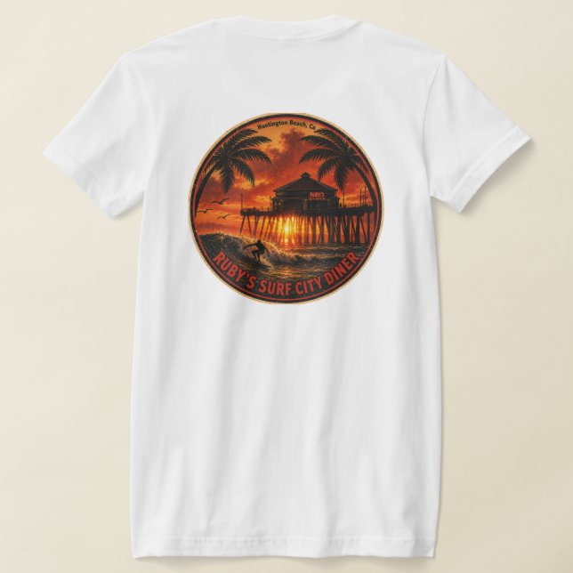 T-shirt Le diner de Ruby's Surf City  (Couchage Retour)