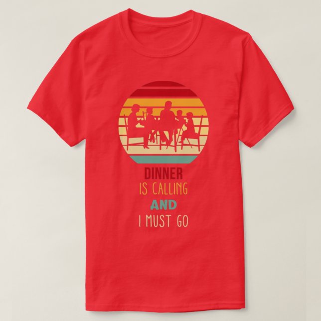 T-shirt Le Dîner Est Drôle (Design devant)