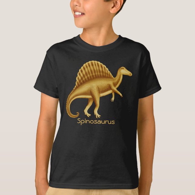T-shirt Le dinosaure préhistorique de Spinosaurus badine (Devant)