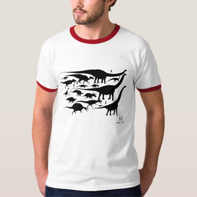 T-shirt Le dinosaure silhouette la chemise Gregory Paul (Devant)