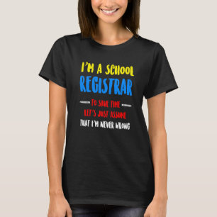 T-shirt Le directeur de l'école n'a jamais mal apprécié la