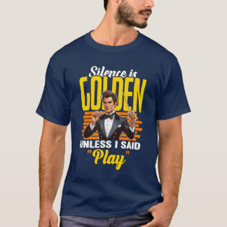 T-shirt Le directeur de musique Silence est producteur de