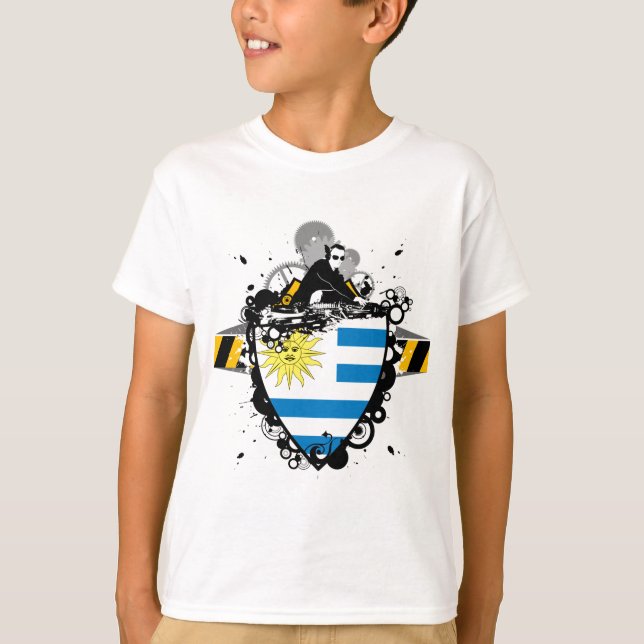 T-shirt Le DJ en Uruguay (Devant)